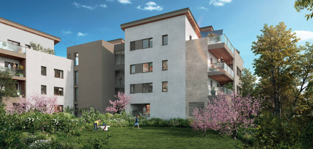 Programme immobilier neuf SNC SINGULIER - Sainte-Foy-lès-Lyon : logements neufs spacieux et jardin paysager à Lyon (69110) - Référence : 15706