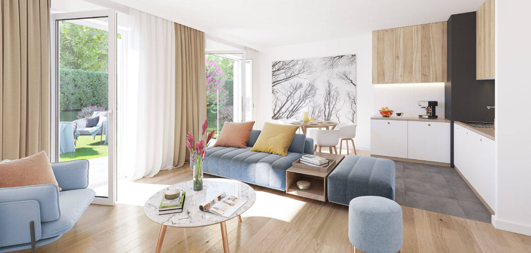 Programme immobilier neuf Domaine Beau Vallon - Solaize : logements neufs lumineux et spacieux proche de Lyon (69360) - Référence : 7477