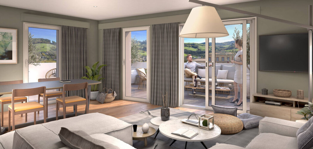 Programme immobilier neuf TERRA NOVA - Tarare : Résidence studio–T5 avec cadre arboré et confort optimisé proche des transports (69170) - Référence : 5937