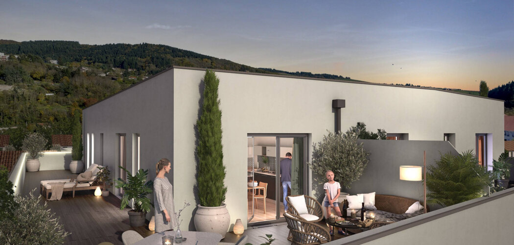 Programme immobilier neuf TERRA NOVA - Tarare : Résidence studio–T5 avec cadre arboré et confort optimisé proche des transports (69170) - Référence : 5937