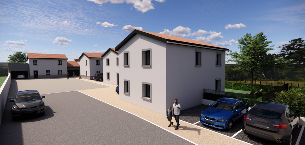 Programme immobilier neuf LE 9 - Ternay maisons neuves à quelques encablures du coeur de ville (69360) - Référence : 12438