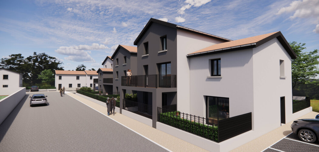Programme immobilier neuf LE 9 - Ternay maisons neuves à quelques encablures du coeur de ville (69360) - Référence : 12438