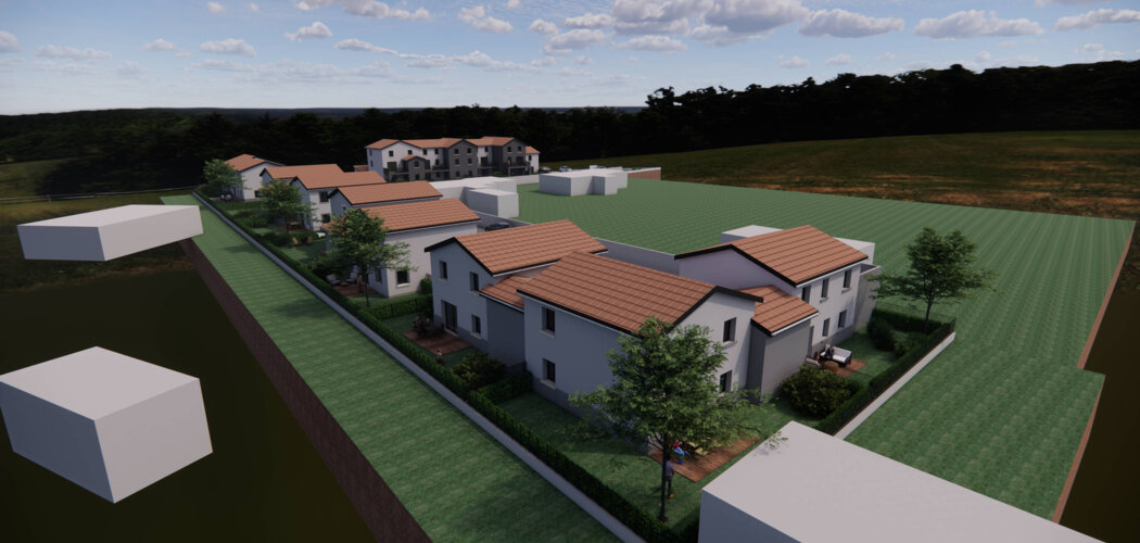 Programme immobilier neuf LE 9 - Ternay maisons neuves à quelques encablures du coeur de ville (69360) - Référence : 12438