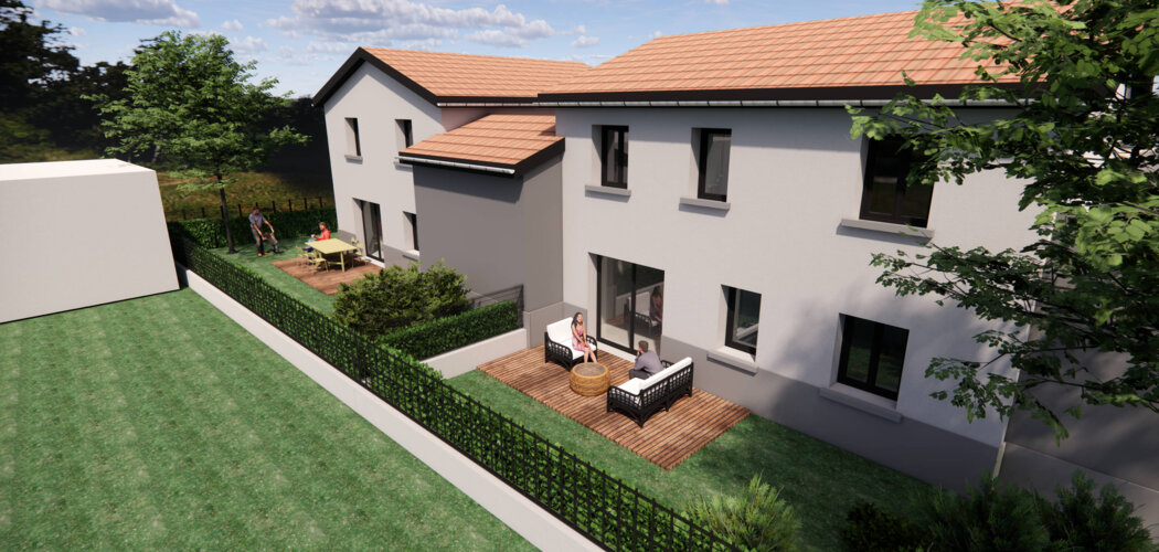 Programme immobilier neuf LE 9 - Ternay maisons neuves à quelques encablures du coeur de ville (69360) - Référence : 12438