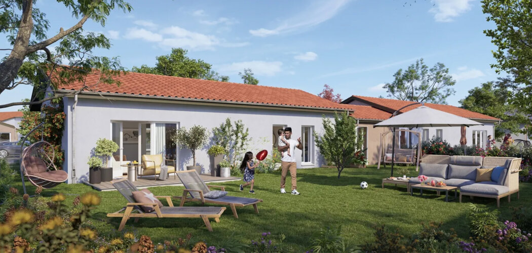 Programme immobilier neuf NUANCES TOUSSIEU - Toussieu dernière maison neuve 5 pièces dans un cadre verdoyant (69780) - Référence : 18641