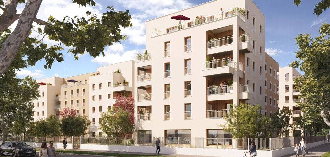 Programme immobilier neuf Résidence SOLINE - Vaulx-en-Velin à proximité métro A et centre commercial (69120) - Référence : 16032