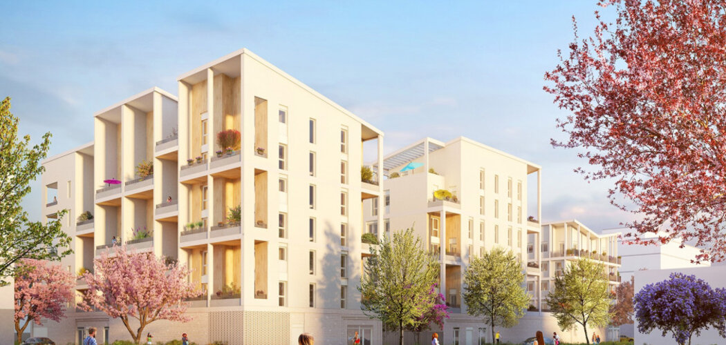 Programme immobilier neuf KOZY - Vaulx-en-Velin : logements neufs proches du futur tramway T9 et des commerces (69120) - Référence : 16022