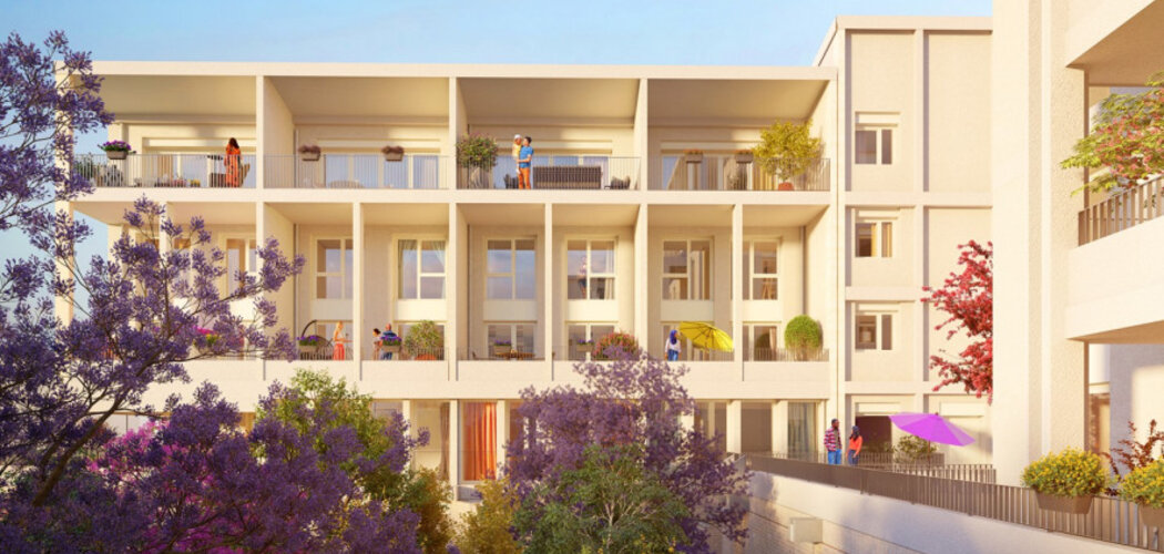 Programme immobilier neuf KOZY - Vaulx-en-Velin : logements neufs proches du futur tramway T9 et des commerces (69120) - Référence : 16022
