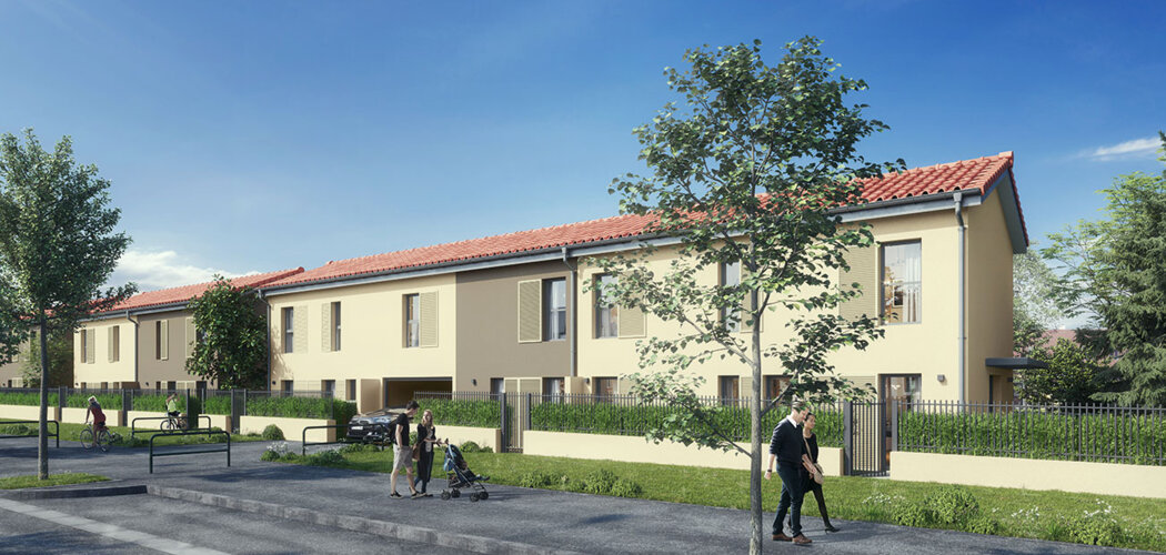 Programme immobilier neuf Les Villas Flora - Vaulx-en-Velin : Résidence T3–T5 avec cadre verdoyant et confort optimisé proche des commodités (69120) - Référence : 6580