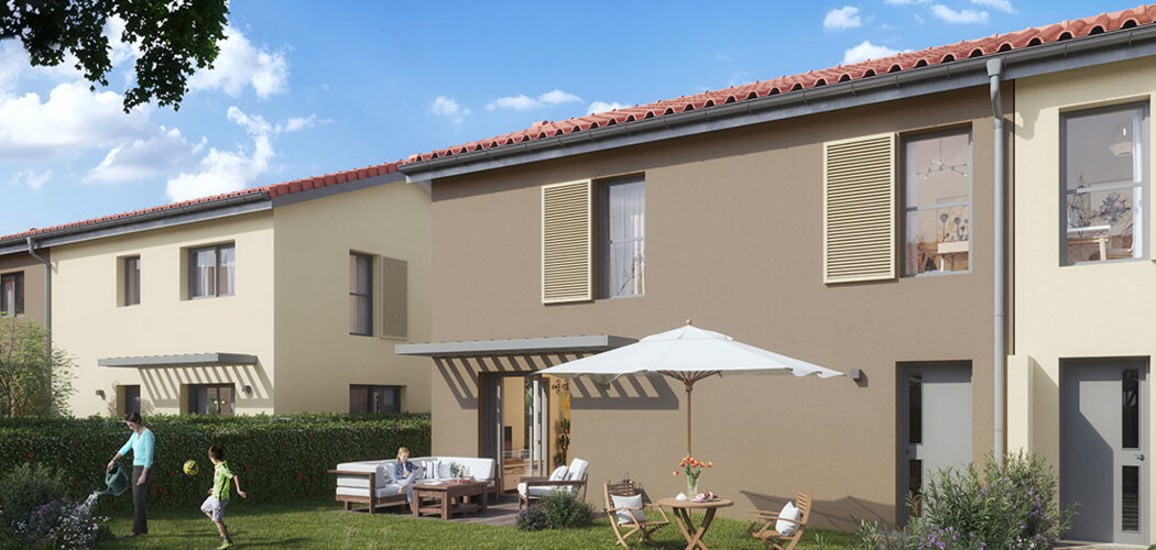 Programme immobilier neuf Les Villas Flora - Vaulx-en-Velin : Résidence T3–T5 avec cadre verdoyant et confort optimisé proche des commodités (69120) - Référence : 6580