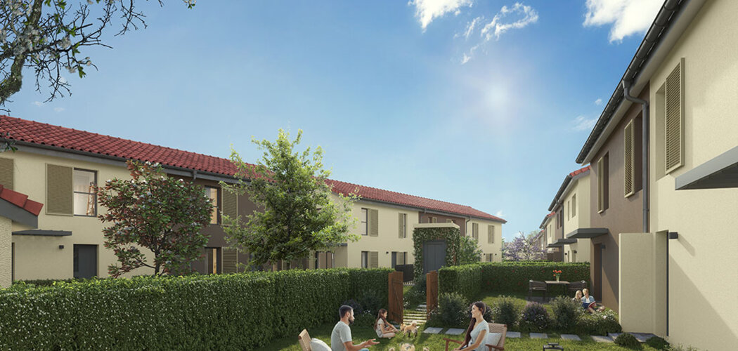 Programme immobilier neuf Les Villas Flora - Vaulx-en-Velin : Résidence T3–T5 avec cadre verdoyant et confort optimisé proche des commodités (69120) - Référence : 6580