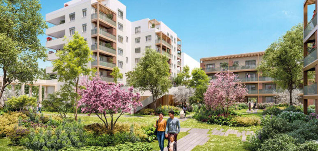 Programme immobilier neuf NATURE EN VILLE - Vaulx-en-Velin secteur central à proximité du tram T9 (69120) - Référence : 16031