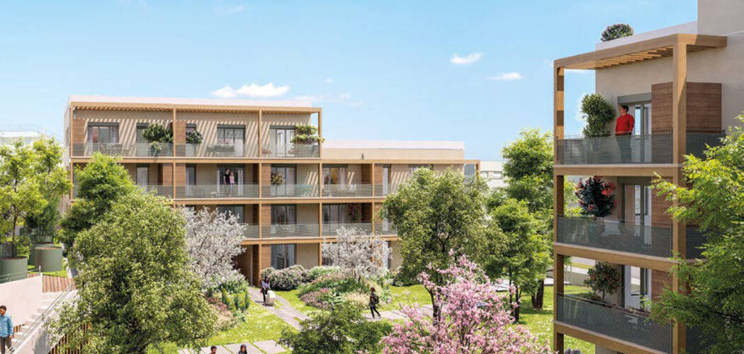 Programme immobilier neuf NATURE EN VILLE - Vaulx-en-Velin secteur central à proximité du tram T9 (69120) - Référence : 16031