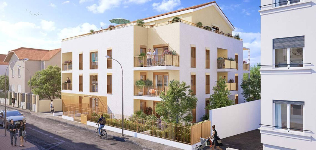 Programme immobilier neuf LE CLOS DU MOULIN - Vénissieux à proximité du tramway T6 et du Clos Layat (69200) - Référence : 15995