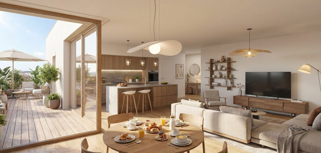 Programme immobilier neuf PLEIN CENTRE - Vénissieux cadre urbain pratique proche parc Louis Dupic et Lyon (69200) - Référence : 17465