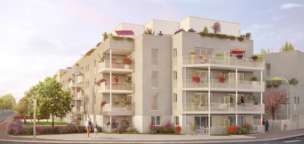 Programme immobilier neuf EN VUE - Vénissieux : logements neufs sécurisés et verdoyants proche des espaces verts (69200) - Référence : 15178