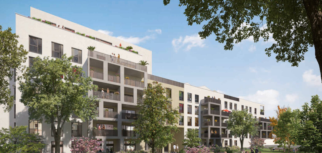 Programme immobilier neuf Pressensé Park - Vénissieux : logements neufs sécurisés et verdoyants proche des transports (69200) - Référence : 15159