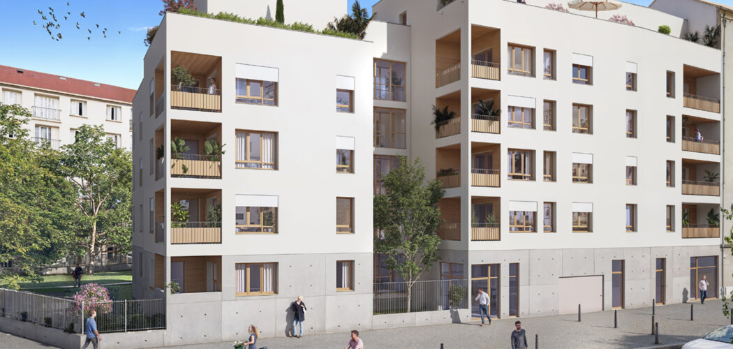 Programme immobilier neuf Alizé - Vénissieux quartier Moulin à Vent proche tram T6 (69200) - Référence : 17466