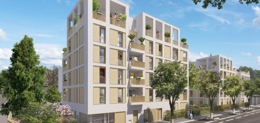 Programme immobilier neuf Patio Pressensé - Vénissieux : Résidence studio–T4 avec cadre résidentiel et confort optimisé proche des transports (69200) - Référence : 7039