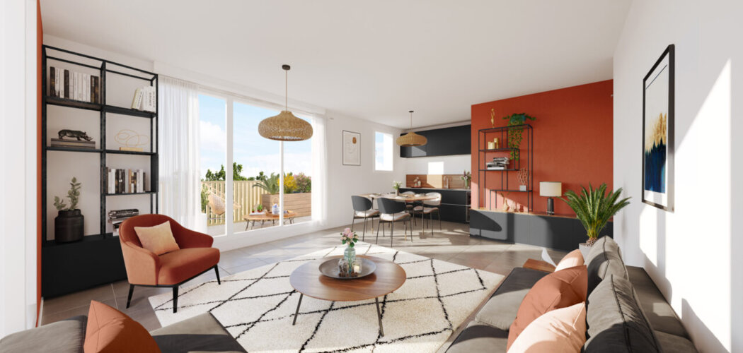 Programme immobilier neuf Patio Pressensé - Vénissieux : Résidence studio–T4 avec cadre résidentiel et confort optimisé proche des transports (69200) - Référence : 7039