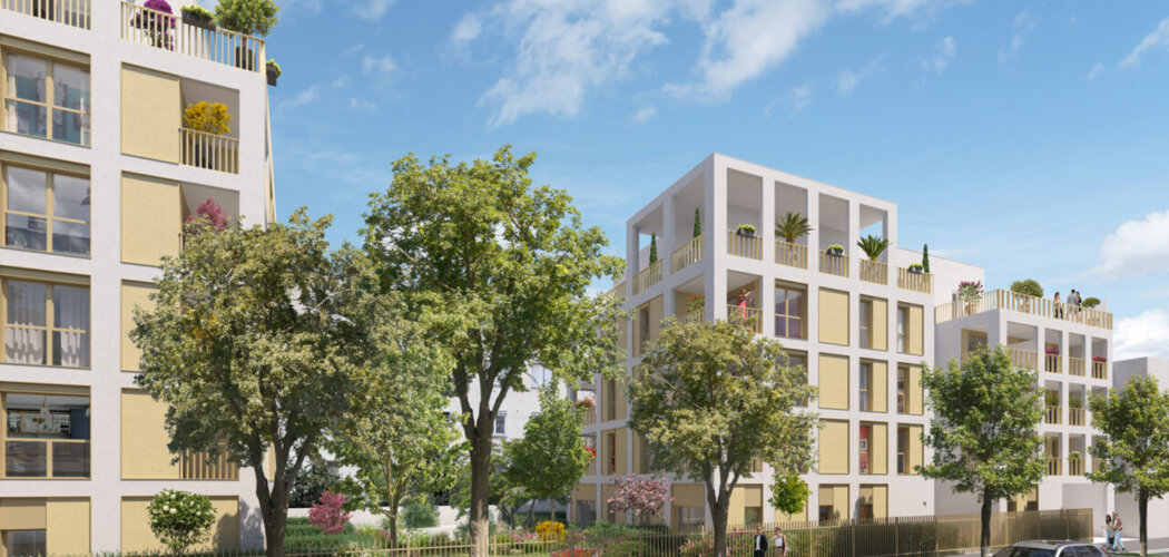 Programme immobilier neuf Patio Pressensé - Vénissieux : Résidence studio–T4 avec cadre résidentiel et confort optimisé proche des transports (69200) - Référence : 7039