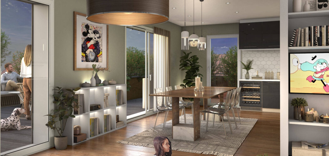 Programme immobilier neuf IRIS - Villeurbanne : logements neufs sécurisés et verdoyants proche des transports (69100) - Référence : 8421