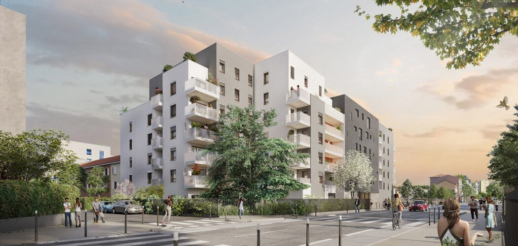 Programme immobilier neuf DUA - Villeurbanne près du campus de La Doua (69100) - Référence : 16056