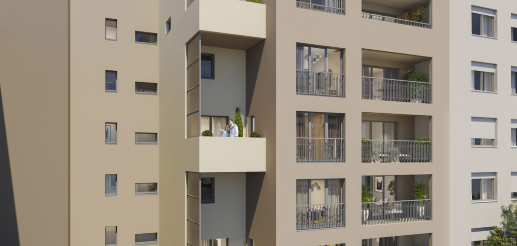 Programme immobilier neuf LES LOGES DE PRESSENSE - Villeurbanne proche des transports (69100) - Référence : 17328