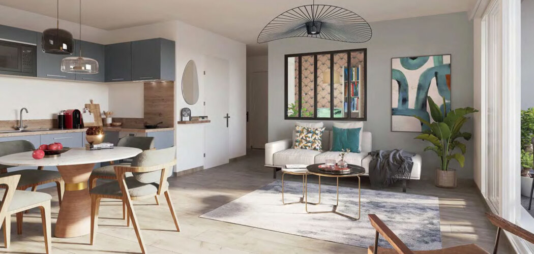 Programme immobilier neuf MONOPOLIS - Villeurbanne quartier résidentiel proche métro Cusset (69100) - Référence : 16965