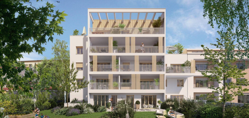 Programme immobilier neuf Tilia - Villeurbanne : Résidence studio–T4 avec cadre résidentiel et confort optimisé proche des commodités (69100) - Référence : 17093
