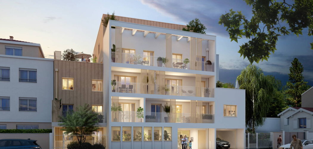Programme immobilier neuf Tilia - Villeurbanne : Résidence studio–T4 avec cadre résidentiel et confort optimisé proche des commodités (69100) - Référence : 17093