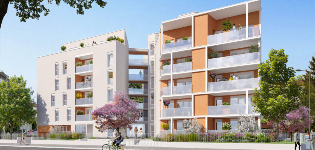 Programme immobilier neuf Les Allées Perroncel - Villeurbanne : Résidence studio–T5 avec cadre résidentiel et confort optimisé proche des transports (69100) - Référence : 17208