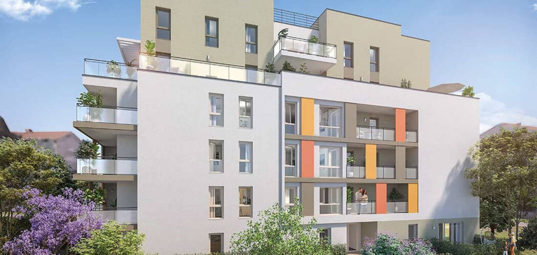 Programme immobilier neuf COEUR BALZAC - Villeurbanne : Résidence T2–T5 avec cadre intimiste et confort optimisé proche des commodités (69100) - Référence : 14252