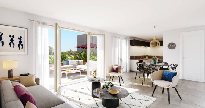 Achat / Vente immobilier neuf Villeurbanne à 450 mètres du métro A (69100) - Réf. 12645