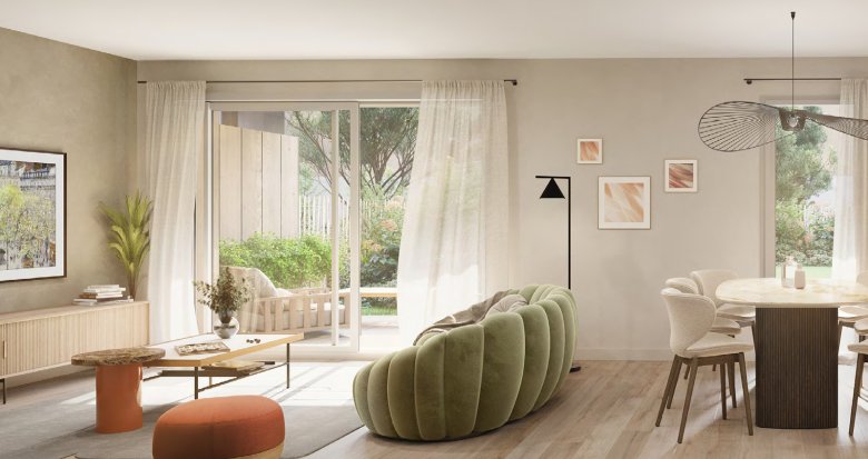 Achat / Vente immobilier neuf Chaponost cadre verdoyant à deux pas du Parc du Boulard (69630) - Réf. 13102