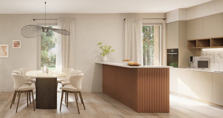 Achat / Vente immobilier neuf Chaponost cadre verdoyant à deux pas du Parc du Boulard (69630) - Réf. 13102