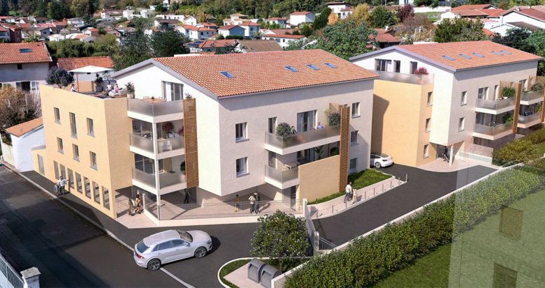 Achat / Vente immobilier neuf Toussieu à 200 m de la mairie (69780) - Réf. 13589