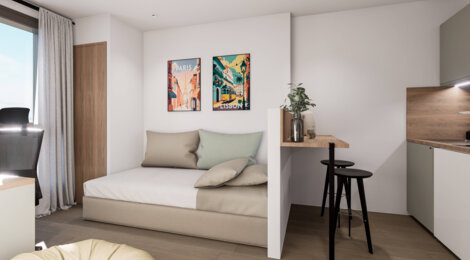 Programme immobilier neuf LE STUDEO - Bron résidence étudiante à deux pas des pôles universitaires lyonnais (69500) - Référence : 16066
