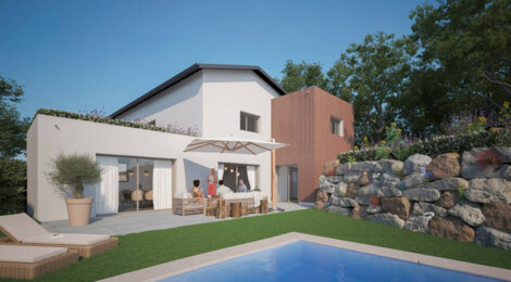 Programme immobilier neuf LE HAMEAU DES AMOUREUX - Décines-Charpieu : logements neufs modulables et verdoyants en centre-ville (69150) - Référence : 14871