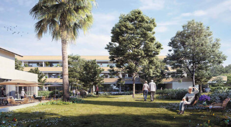 Programme immobilier neuf LES BALCONS DE JULIETTE - Décines-Charpieu : logements seniors LMNP sécurisés et verdoyants en centre-ville (69150) - Référence : 14936