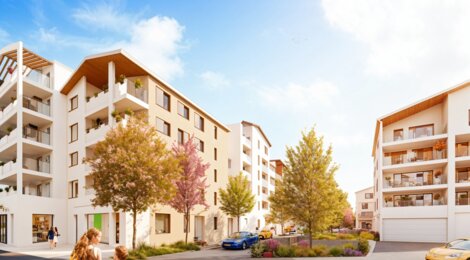 Programme immobilier neuf LES TOITS MAJOLANS - Meyzieu quartier des Plantées proche commodités (69330) - Référence : 16063