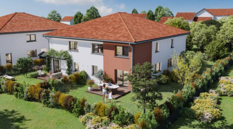 Programme immobilier neuf LES CARRES D'A COTE - Mions, maison avec jardin au cœur de l’Est Lyonnais (69780) - Référence : 17358
