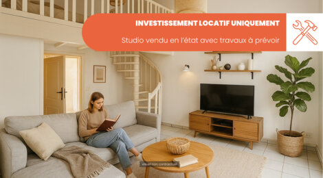Programme immobilier neuf 22 Avenue Jean Jaurès - LOT 5 VENDUS EN L'ETAT LIBRE - Oullins, studio à rénover idéal pour un investissement locatif (69600) - Référence : 13337