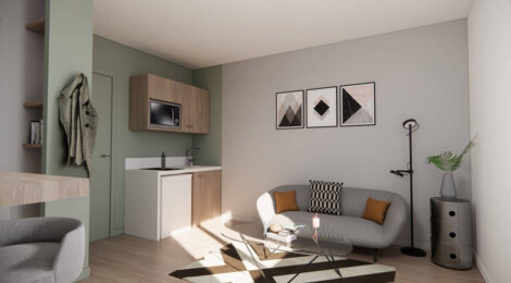 Programme immobilier neuf LE 67 EUROPE - Pierre-Bénite : logements neufs à deux pas du parc Georges Manillier, confort et sécurité (69600) - Référence : 12260