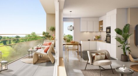 Programme immobilier neuf JARDIN PRIVÉ -  Rillieux-la-Pape : logements neufs sécurisés et verdoyants proche des services (69140) - Référence : 15415