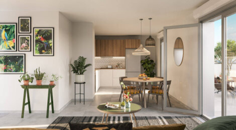 Programme immobilier neuf O'Village - Titre : Vaulx-en-Velin : logements neufs lumineux et conviviaux en quartier Village (69120) - Référence : 14887
