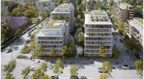 Programme immobilier neuf L'archipel - Vénissieux : logements neufs sécurisés et verdoyants proche des commodités (69200) - Référence : 15094