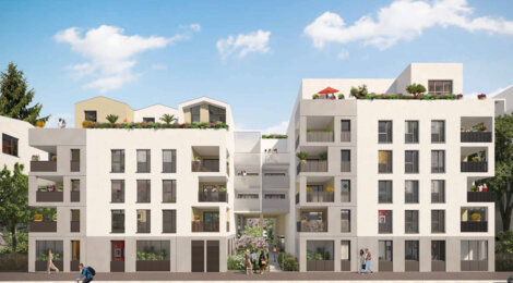 Programme immobilier neuf Pressensé Park - Vénissieux : logements neufs sécurisés et verdoyants proche des transports (69200) - Référence : 15159