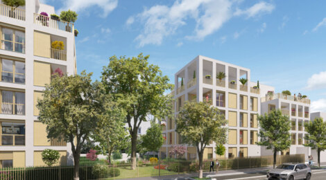 Programme immobilier neuf Patio Pressensé - Vénissieux : Résidence studio–T4 avec cadre résidentiel et confort optimisé proche des transports (69200) - Référence : 7039