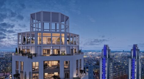 Programme immobilier neuf Vues Ciel - Villeurbanne : logements neufs écologiques et lumineux proche des transports (69100) - Référence : 15374